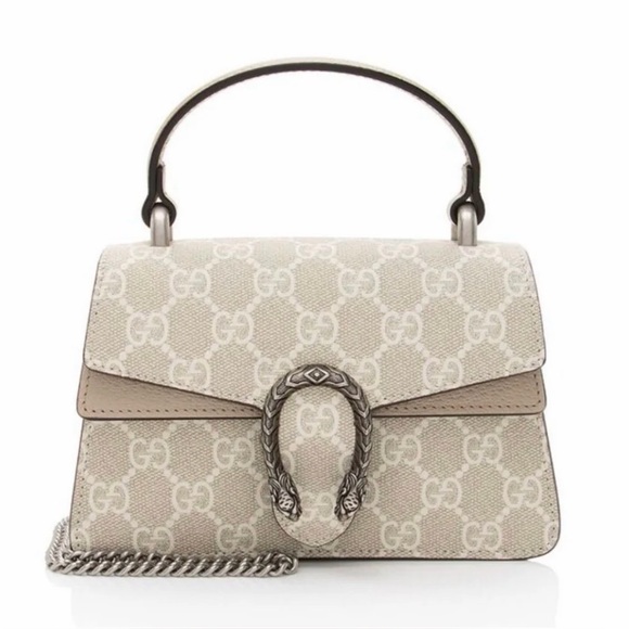 Gucci Handbags - Gucci Eggshell Top Handle Dionysus with Chain